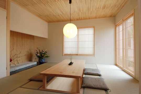 oosters interieur japanse tatami matten